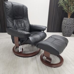 Stressless® Mayfair lenestol med krakk - Bilde 1