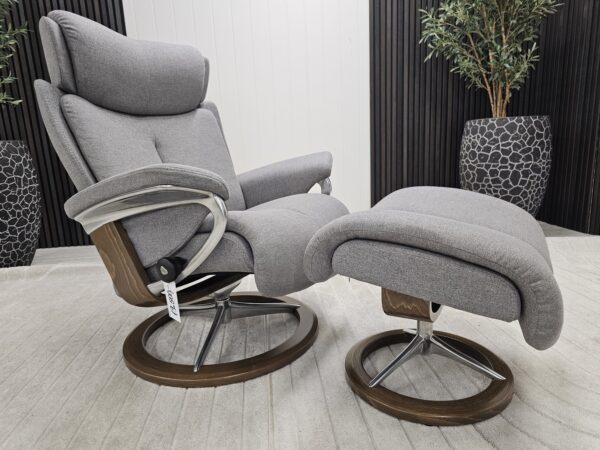 Stressless® Magic Signature lenestol med krakk