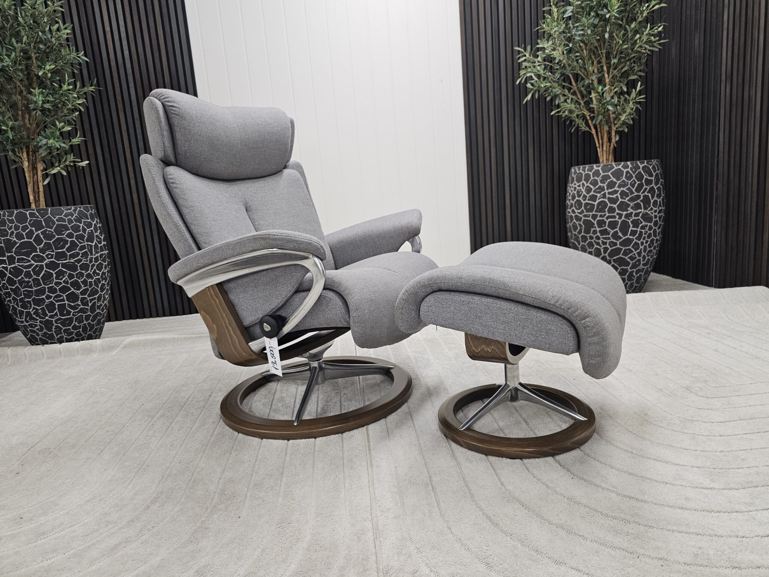 Stressless® Magic Signature lenestol med krakk - Bilde 3