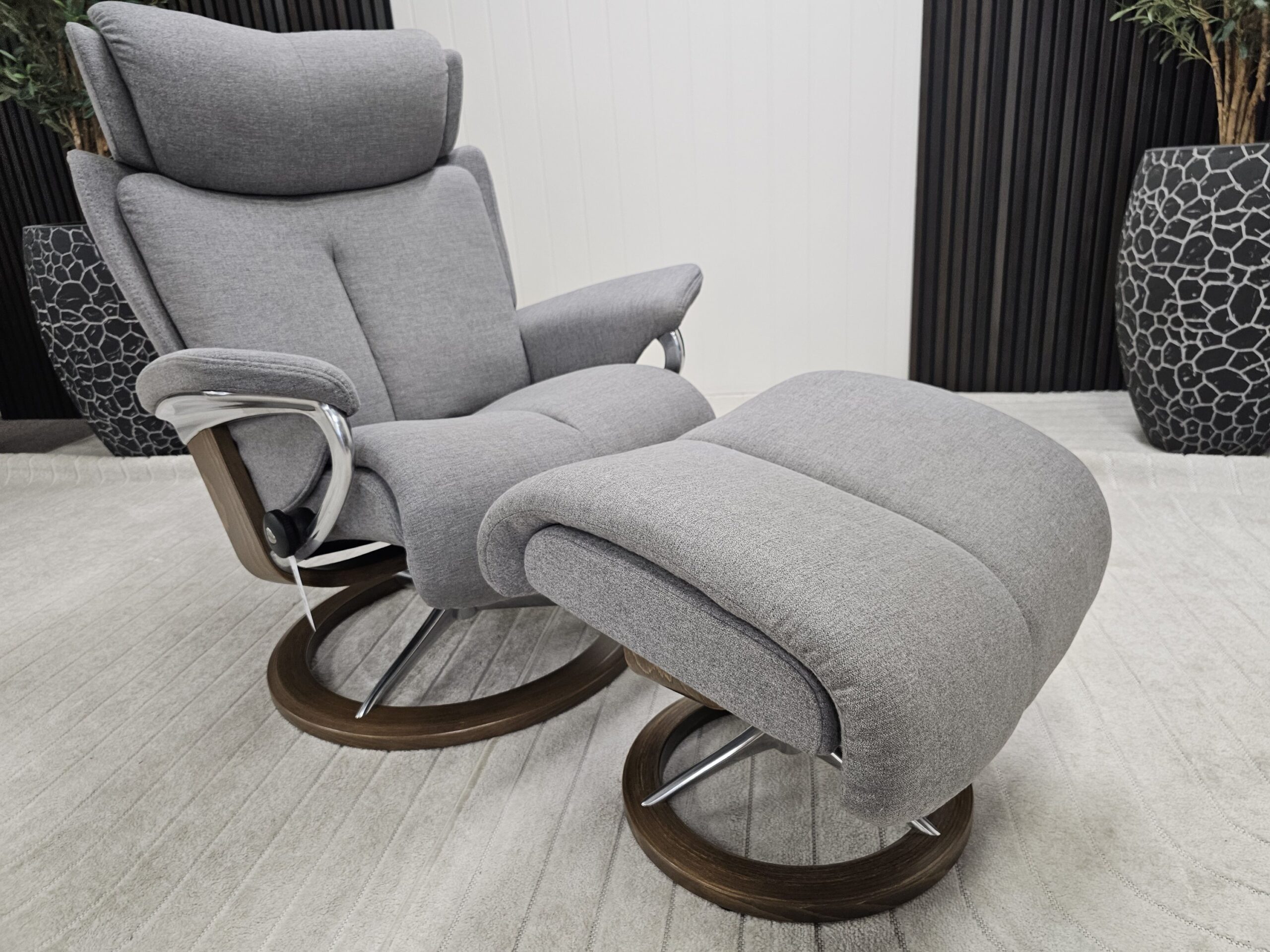 Stressless® Magic Signature lenestol med krakk - Bilde 9