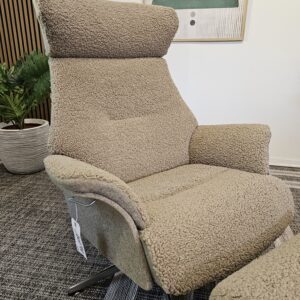 Conform Air lenestol med krakk- Sahara fåreskinn - Bilde 14