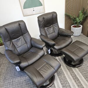 2 stk. Stressless Mayfair lenestoler med krakk - Bilde 6