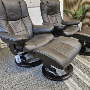 2 stk. Stressless Mayfair lenestoler med krakk - Bilde 2