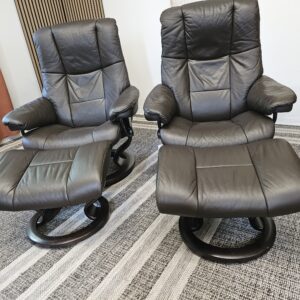 2 stk. Stressless Mayfair lenestoler med krakk - Bilde 4