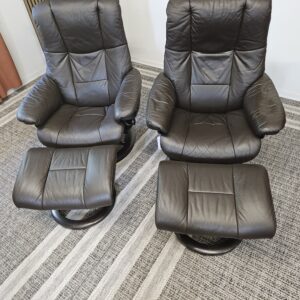 2 stk. Stressless Mayfair lenestoler med krakk - Bilde 7