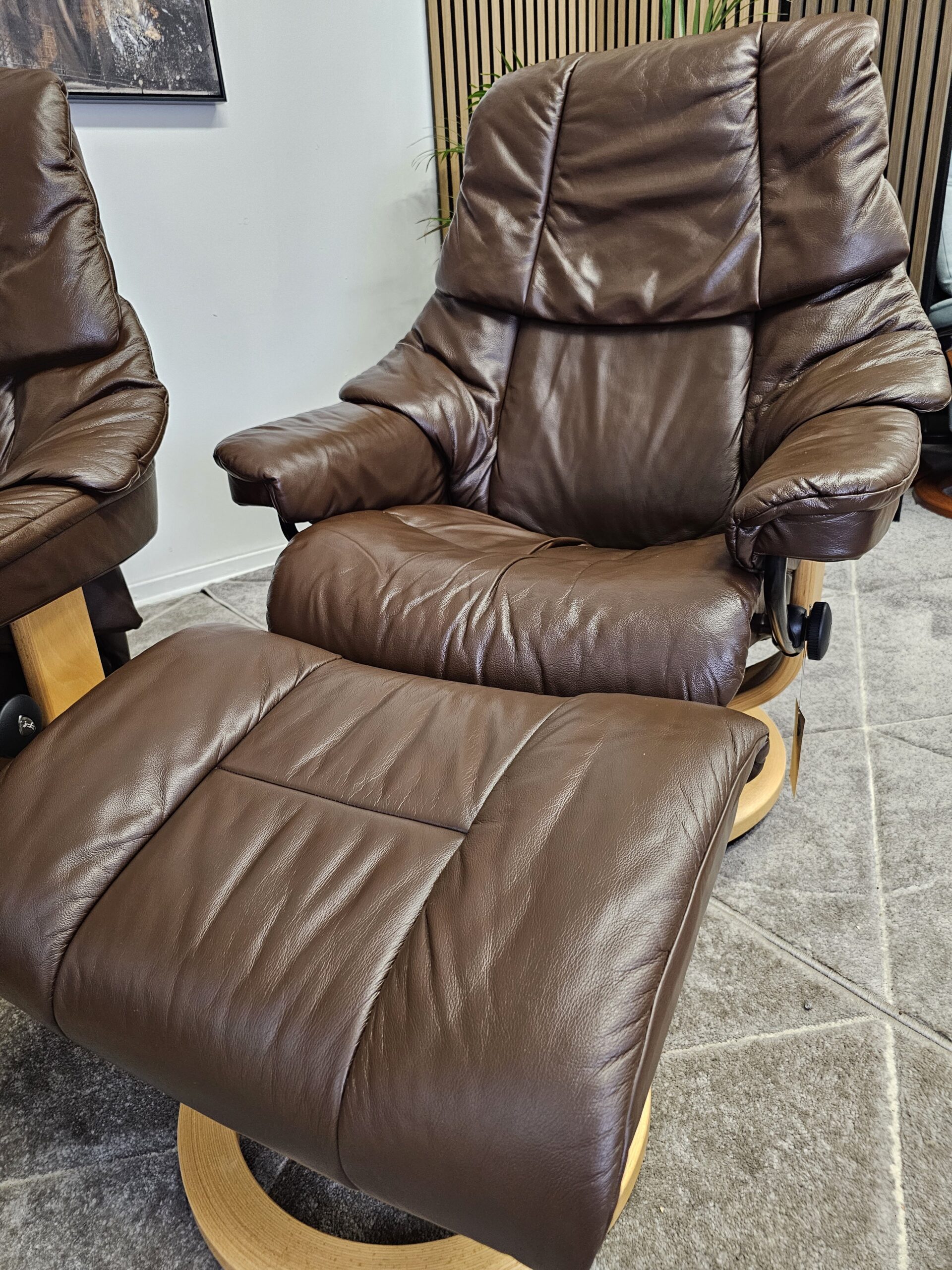 2 stk. Stressless® Reno Classic lenestoler med krakk - Bilde 16