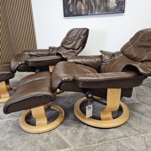 2 stk. Stressless® Reno Classic lenestoler med krakk - Bilde 7