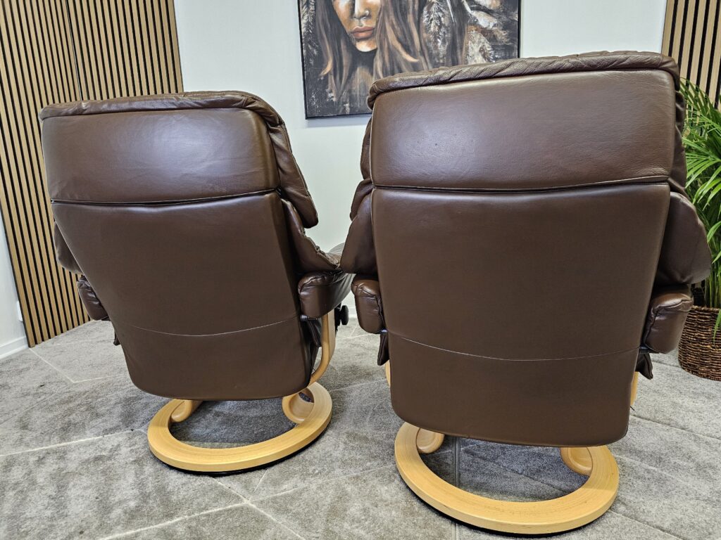 2 stk. Stressless® Reno Classic lenestoler med krakk