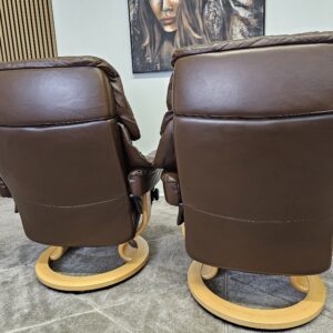 2 stk. Stressless® Reno Classic lenestoler med krakk - Bilde 4