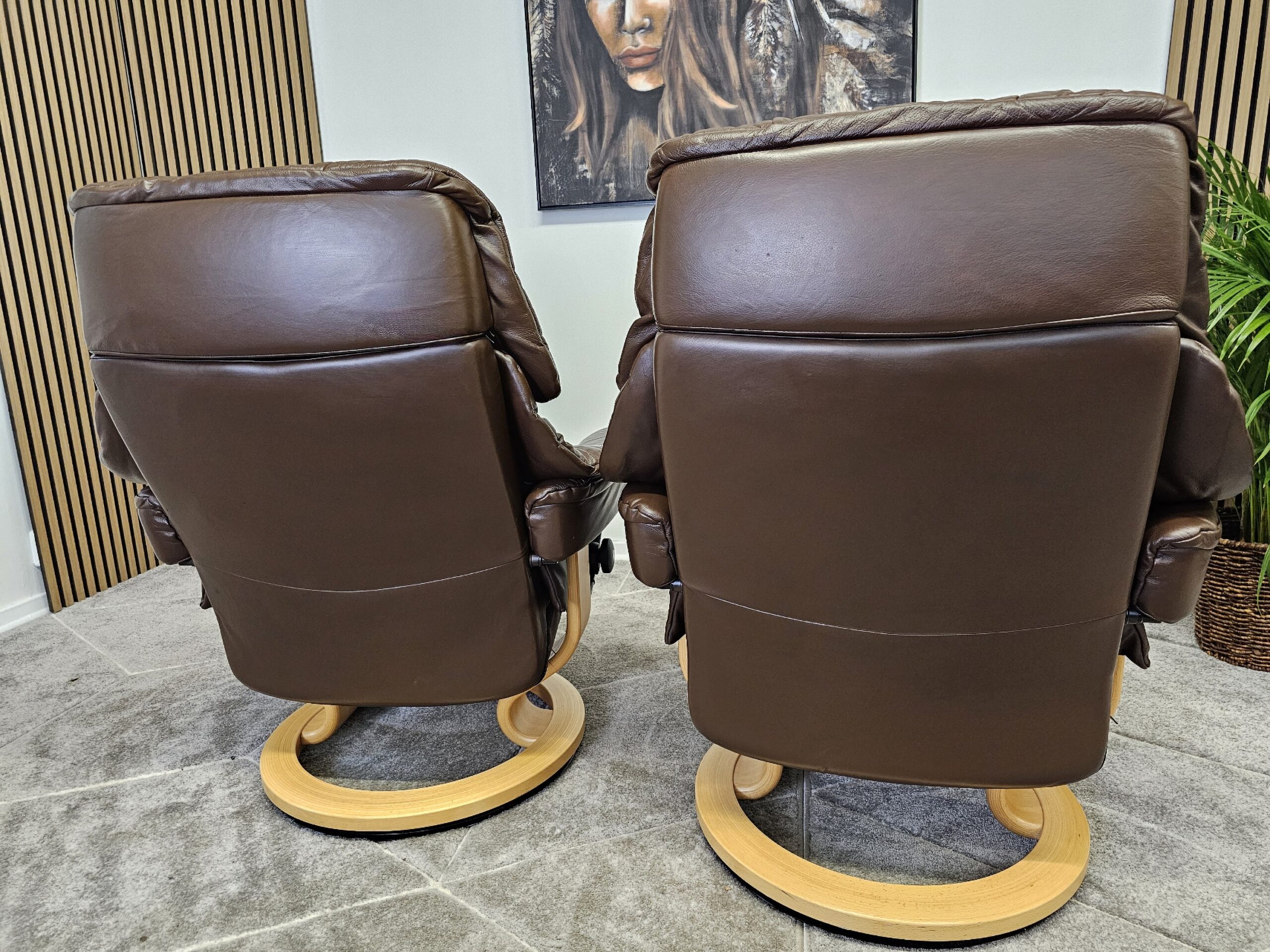 2 stk. Stressless® Reno Classic lenestoler med krakk - Bilde 4