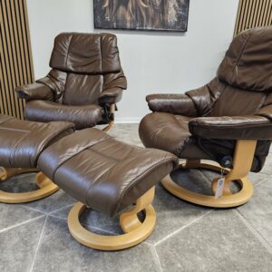 2 stk. Stressless® Reno Classic lenestoler med krakk - Bilde 6