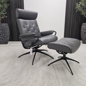 Stressless® London Cross lenestol med krakk - Bilde 2