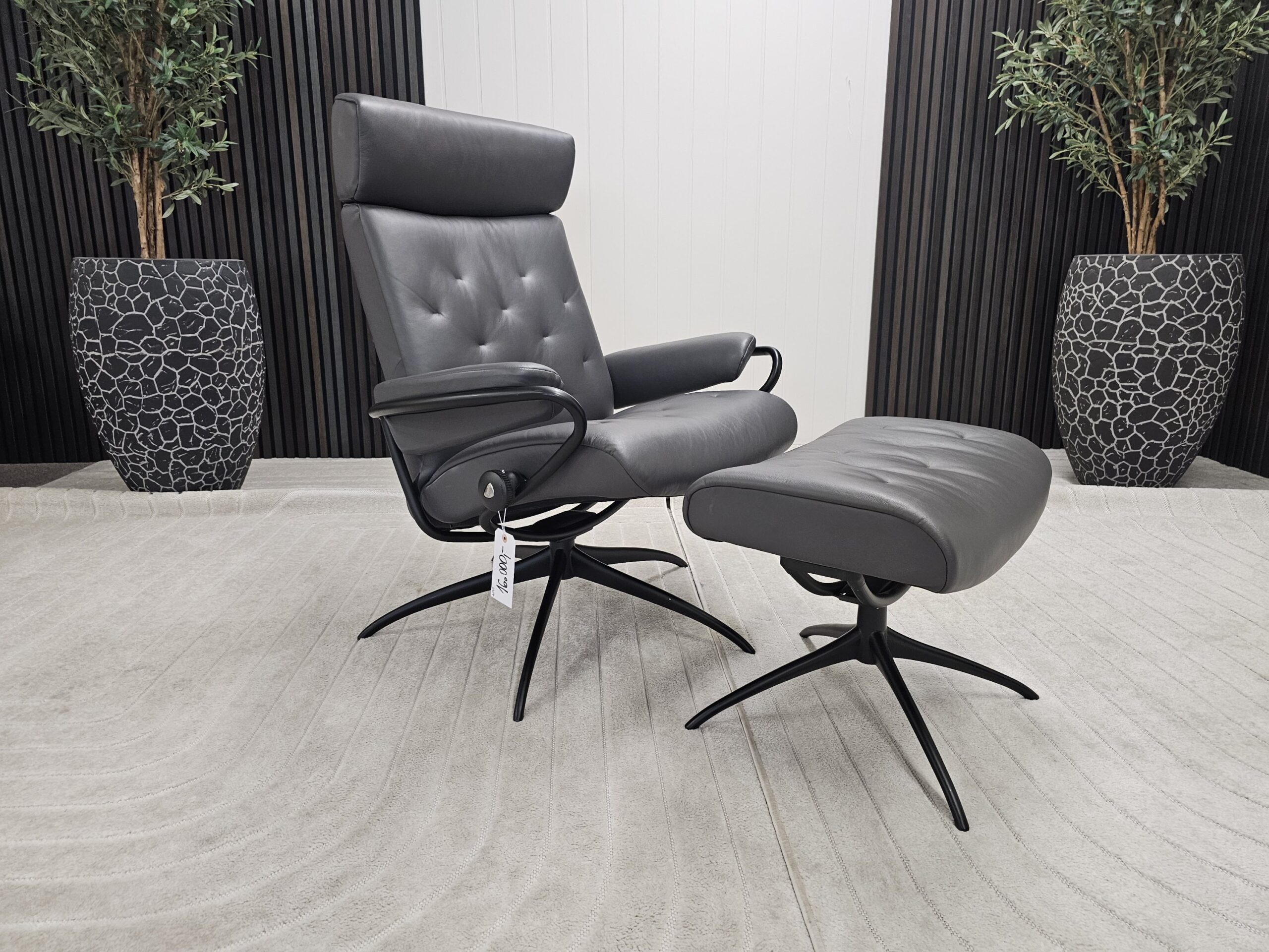 Stressless® London Cross lenestol med krakk - Bilde 2