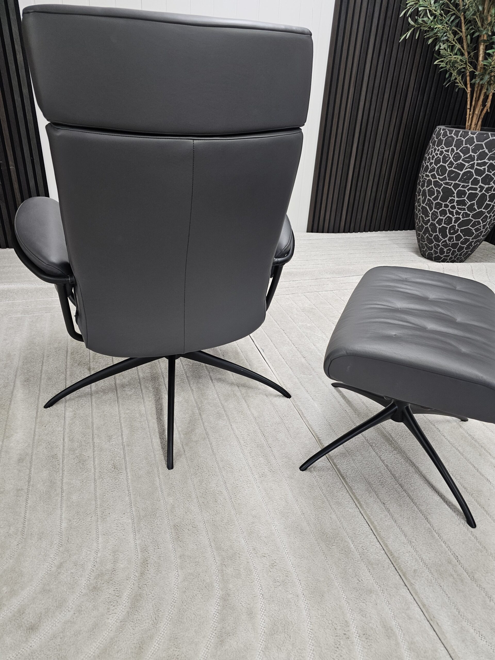 Stressless® London Cross lenestol med krakk - Bilde 13