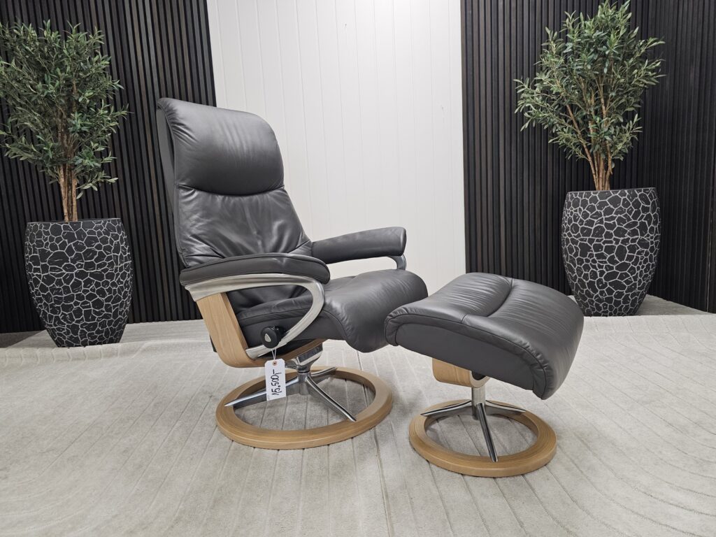 Stressless® View Signature lenestol med krakk