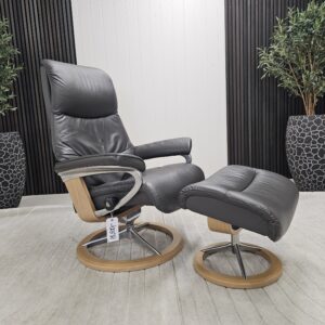 Stressless® View Signature lenestol med krakk - Bilde 2
