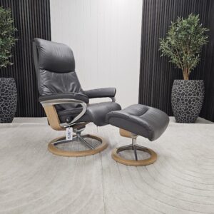 Stressless® View Signature lenestol med krakk - Bilde 3
