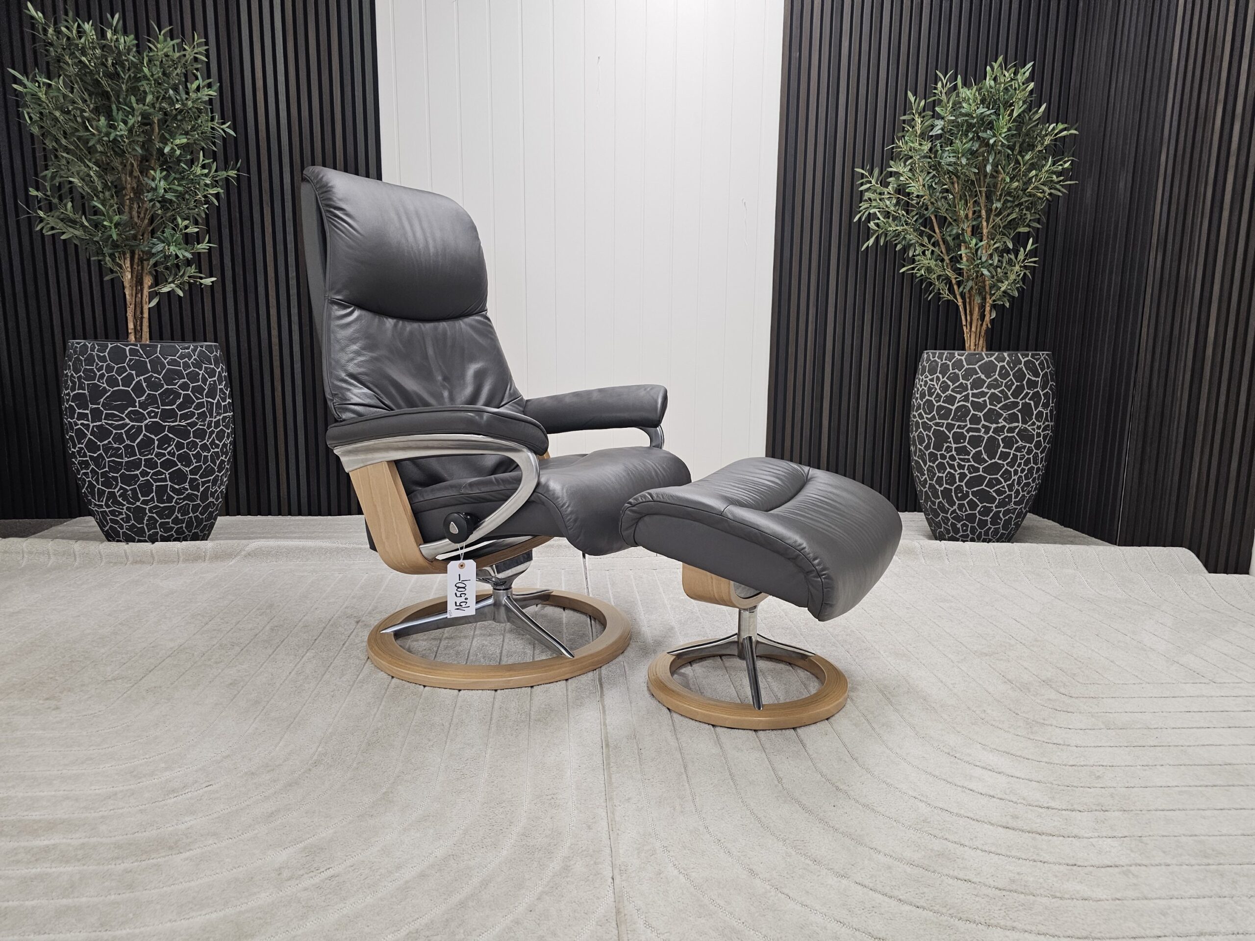 Stressless® View Signature lenestol med krakk - Bilde 3