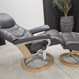 Stressless® View Signature lenestol med krakk - Bilde 10