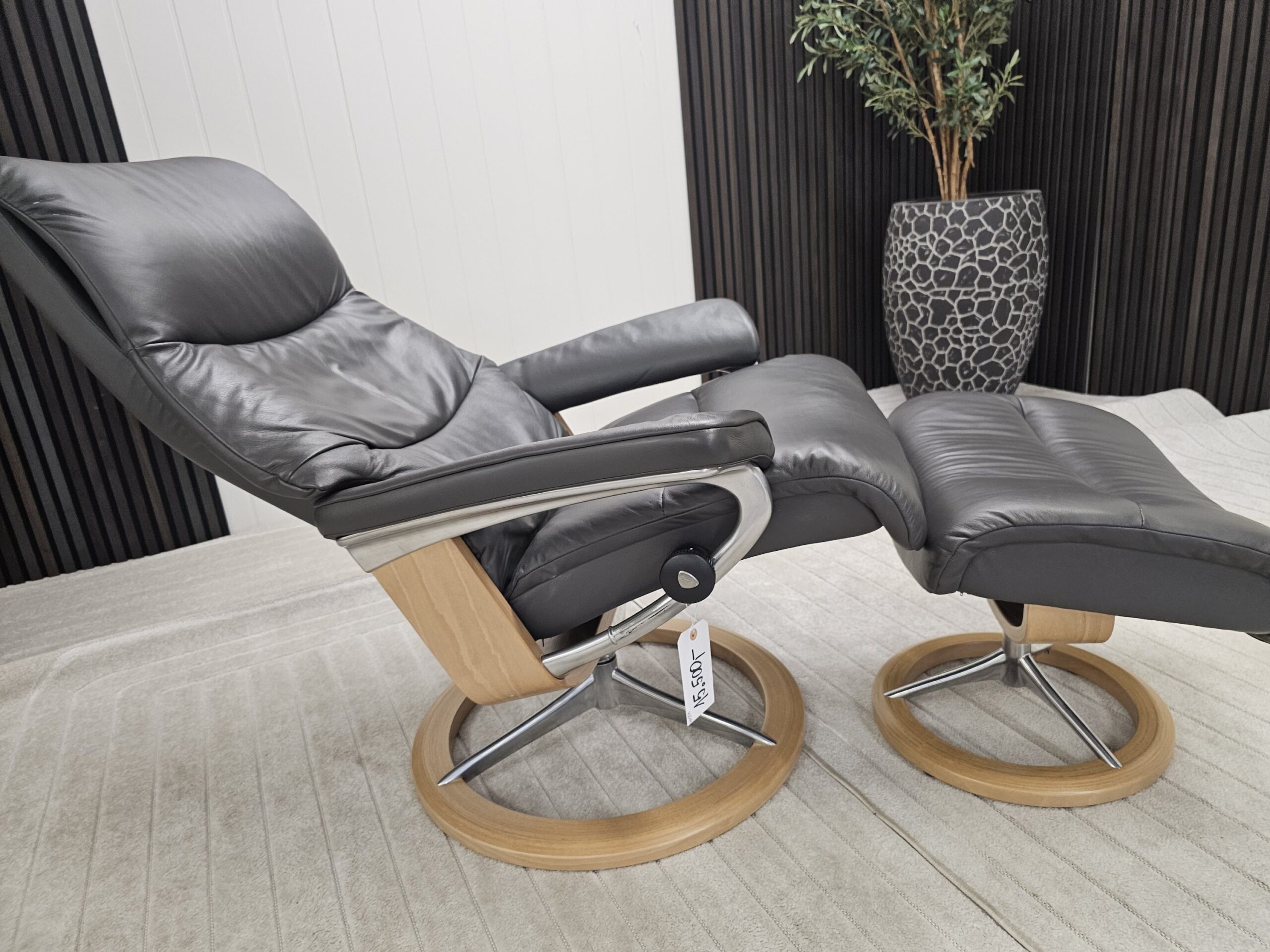 Stressless® View Signature lenestol med krakk - Bilde 10