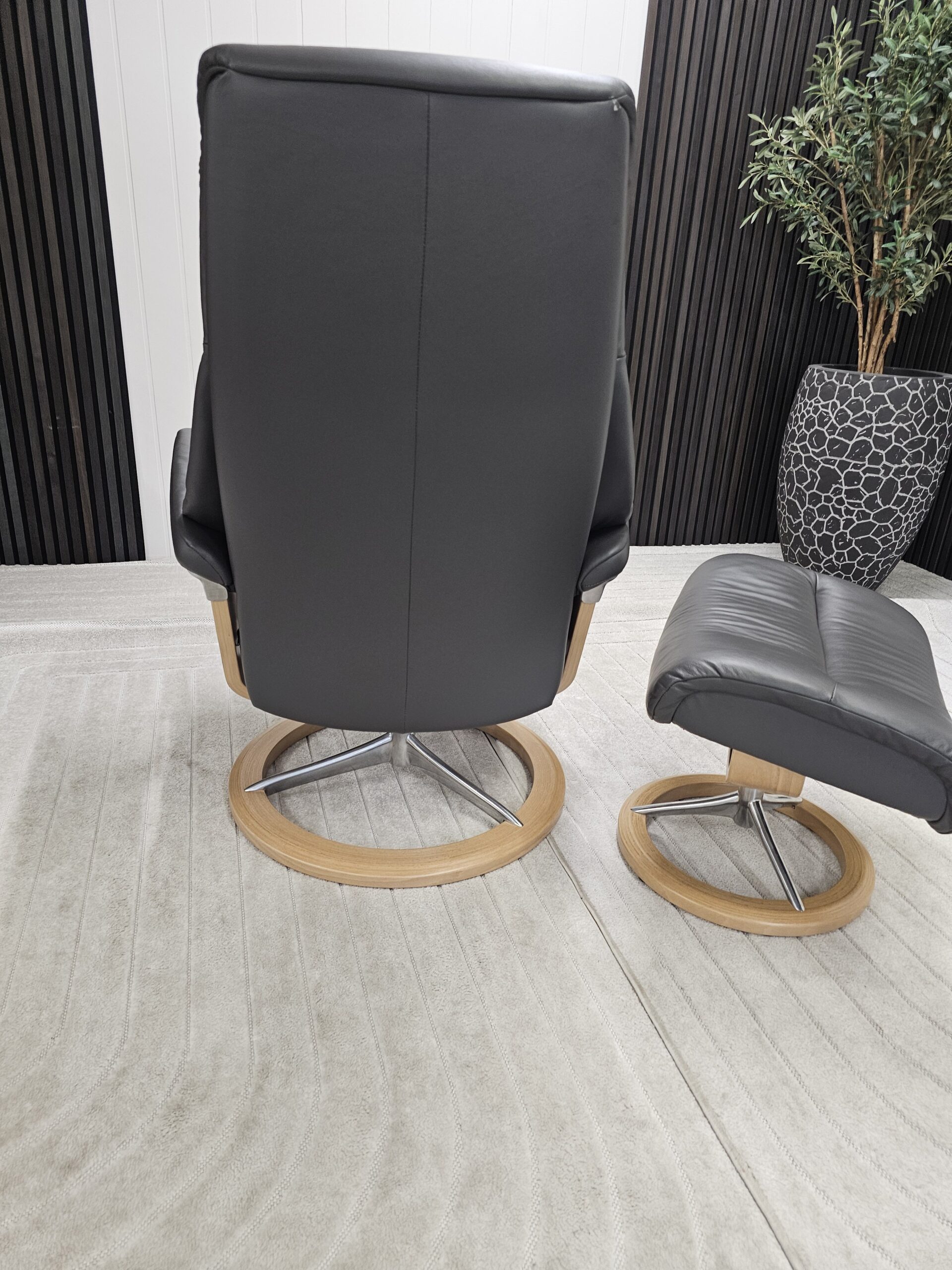 Stressless® View Signature lenestol med krakk - Bilde 7