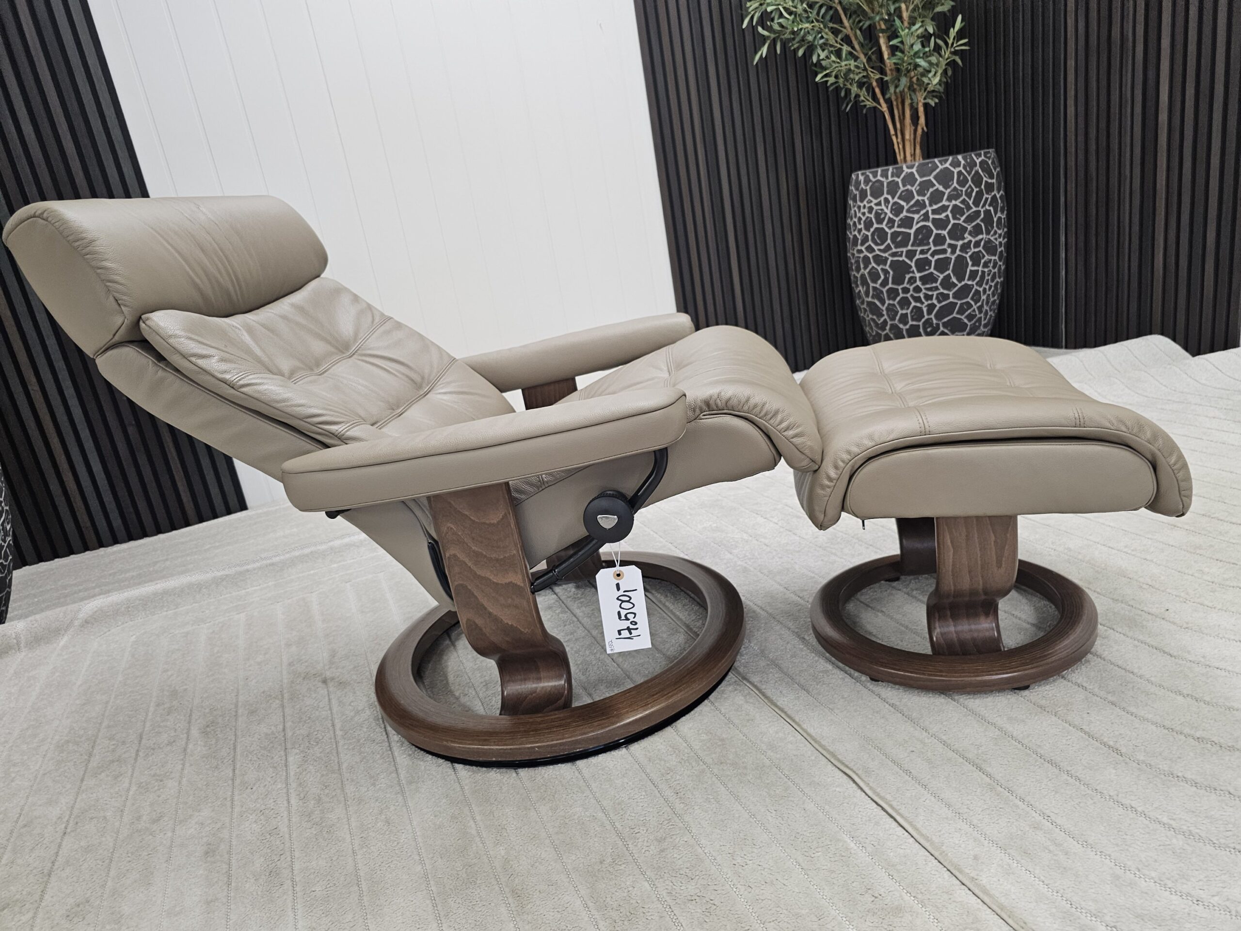 Stressless® Erik Classic lenestol med krakk - Bilde 4