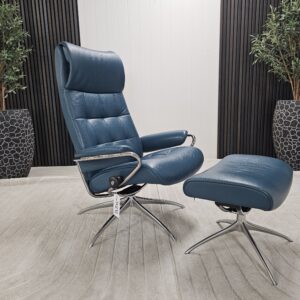 Stressless® London Cross lenestol med krakk - Bilde 2