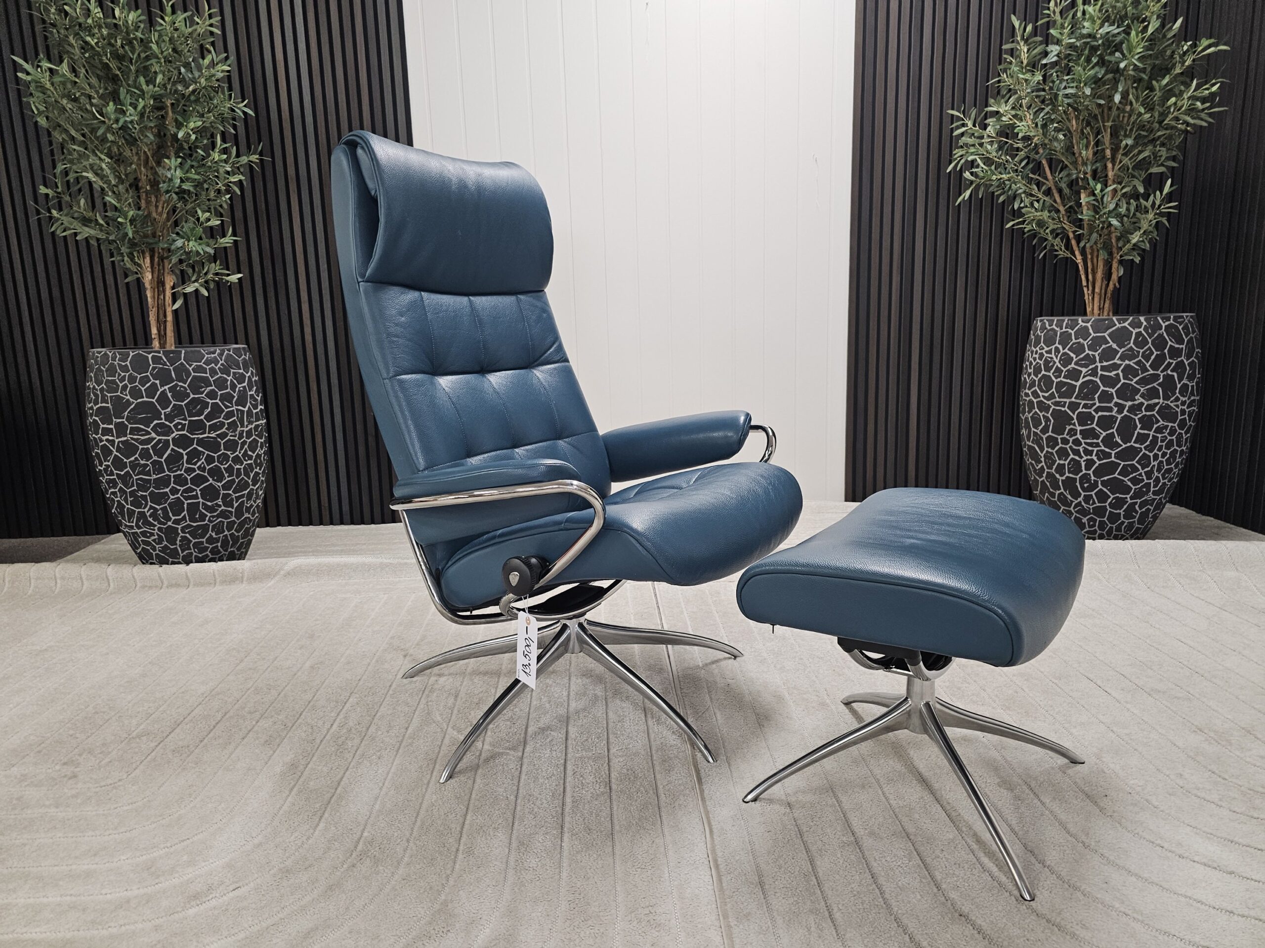 Stressless® London Cross lenestol med krakk - Bilde 2