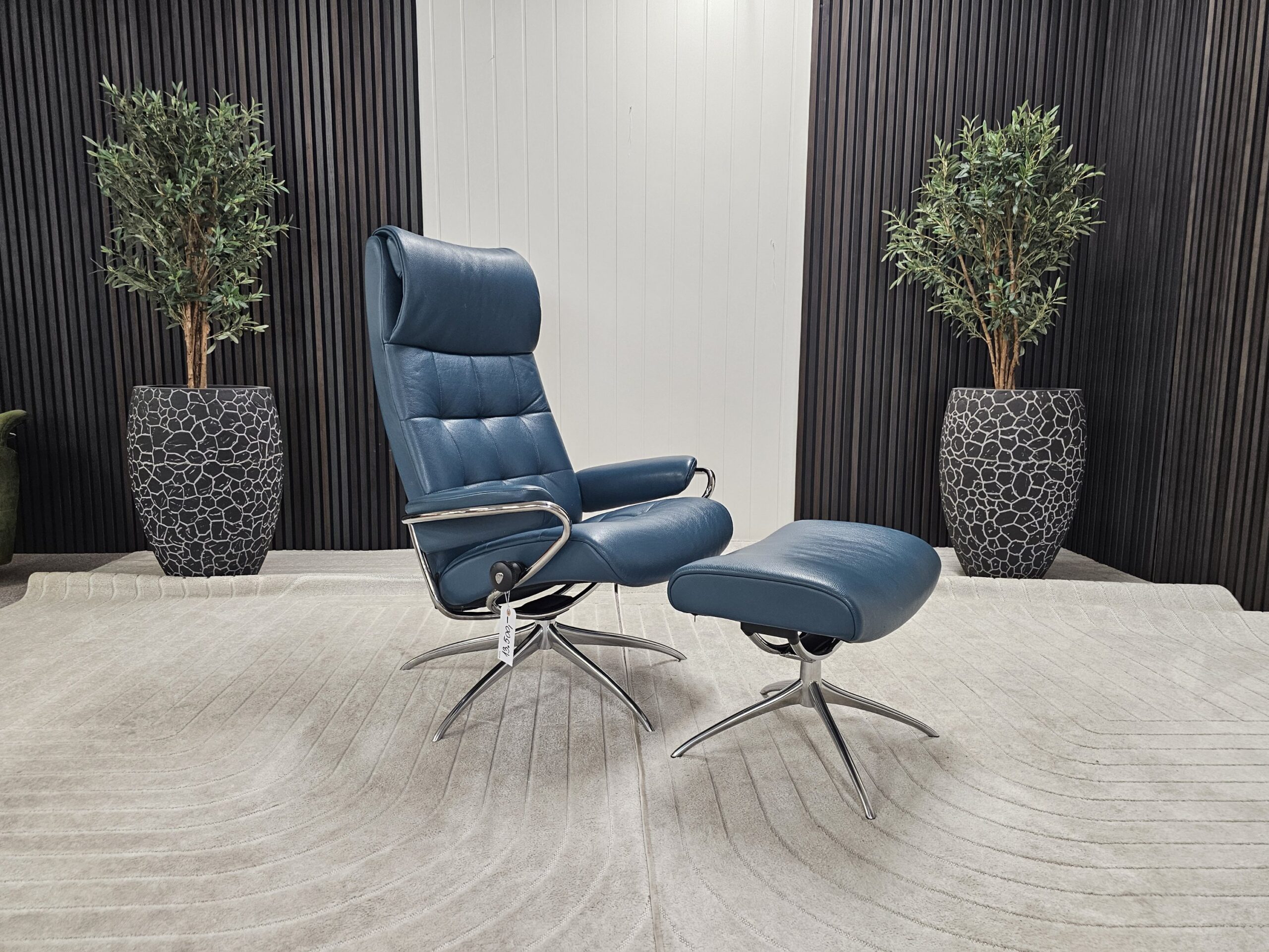 Stressless® London Cross lenestol med krakk - Bilde 3