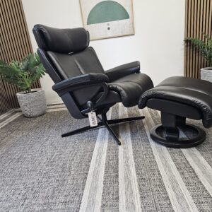 Stressless® Magic Cross lenestol med krakk - Bilde 8