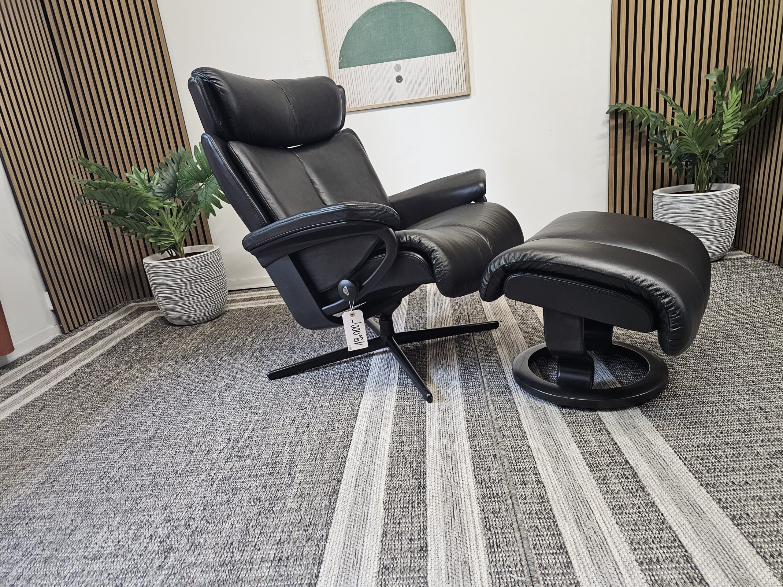 Stressless® Magic Cross lenestol med krakk - Bilde 8