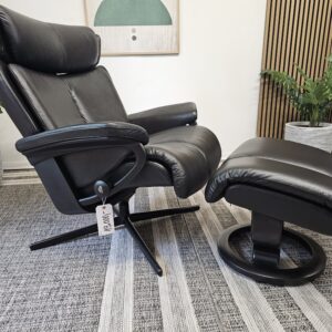 Stressless® Magic Cross lenestol med krakk - Bilde 6