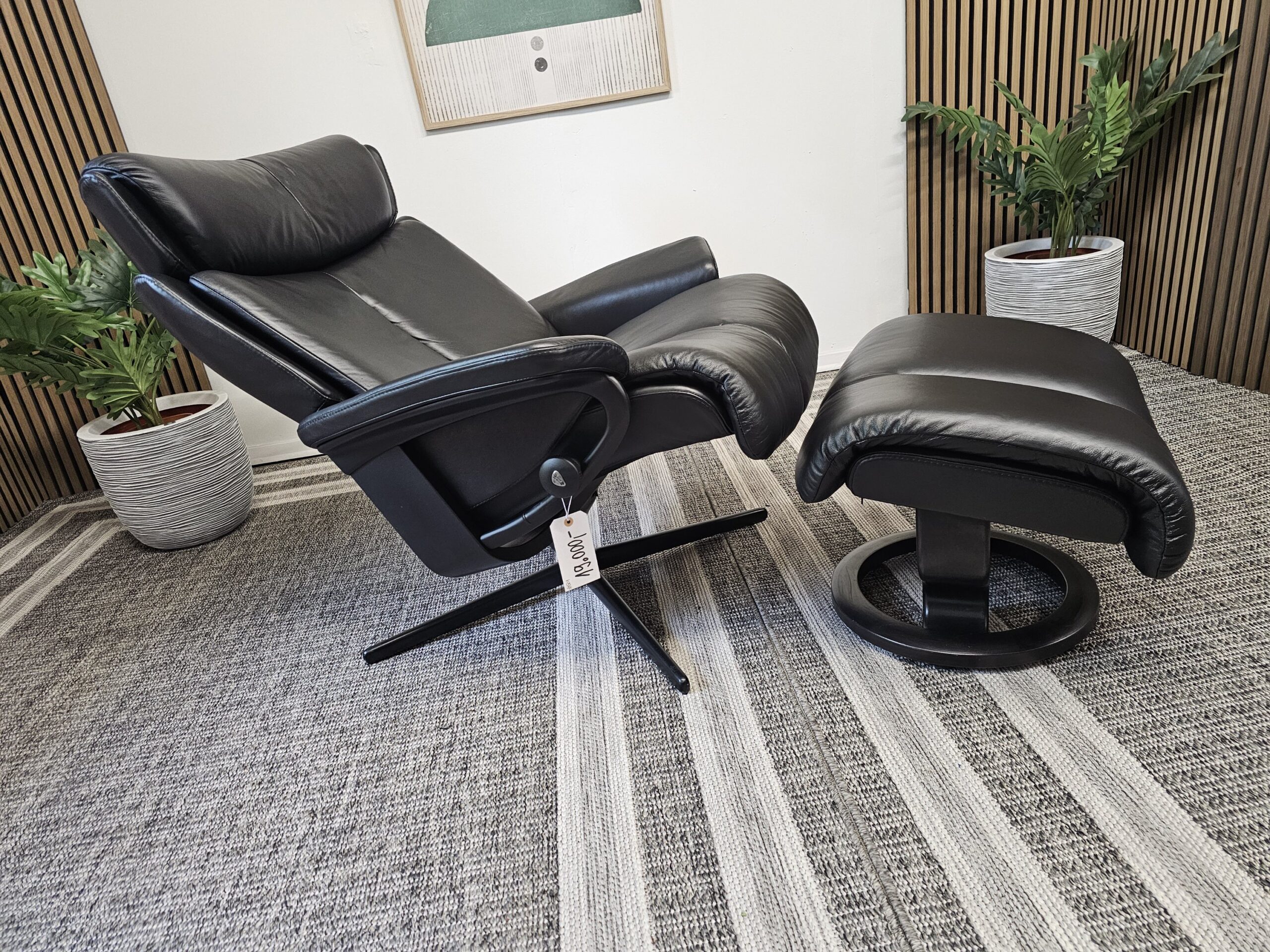 Stressless® Magic Cross lenestol med krakk - Bilde 9