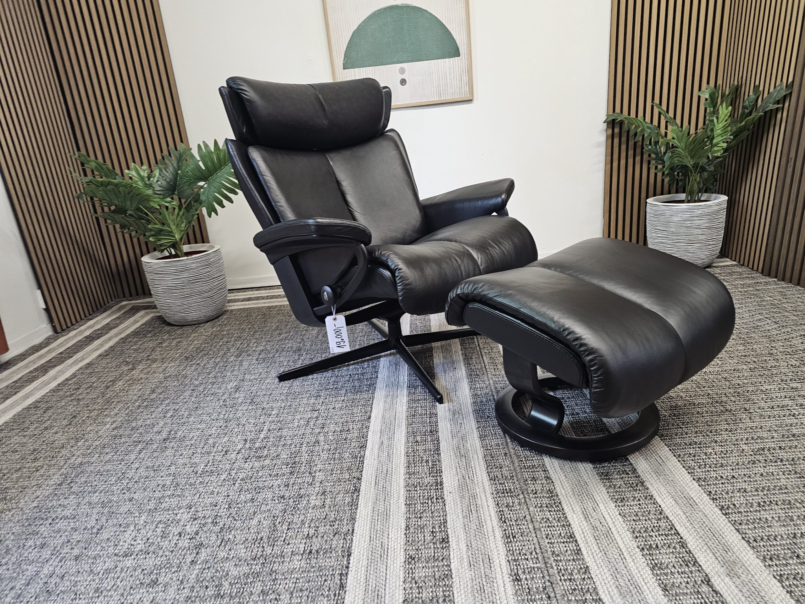 Stressless® Magic Cross lenestol med krakk - Bilde 11