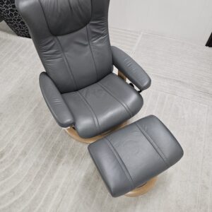 Stressless® Wing Classic lenestol med krakk - Bilde 9