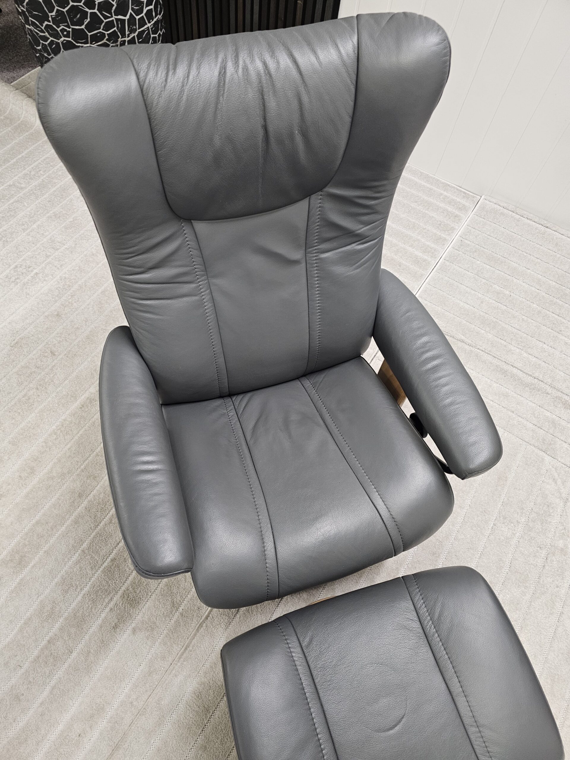 Stressless® Wing Classic lenestol med krakk - Bilde 8