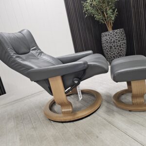 Stressless® Wing Classic lenestol med krakk - Bilde 5
