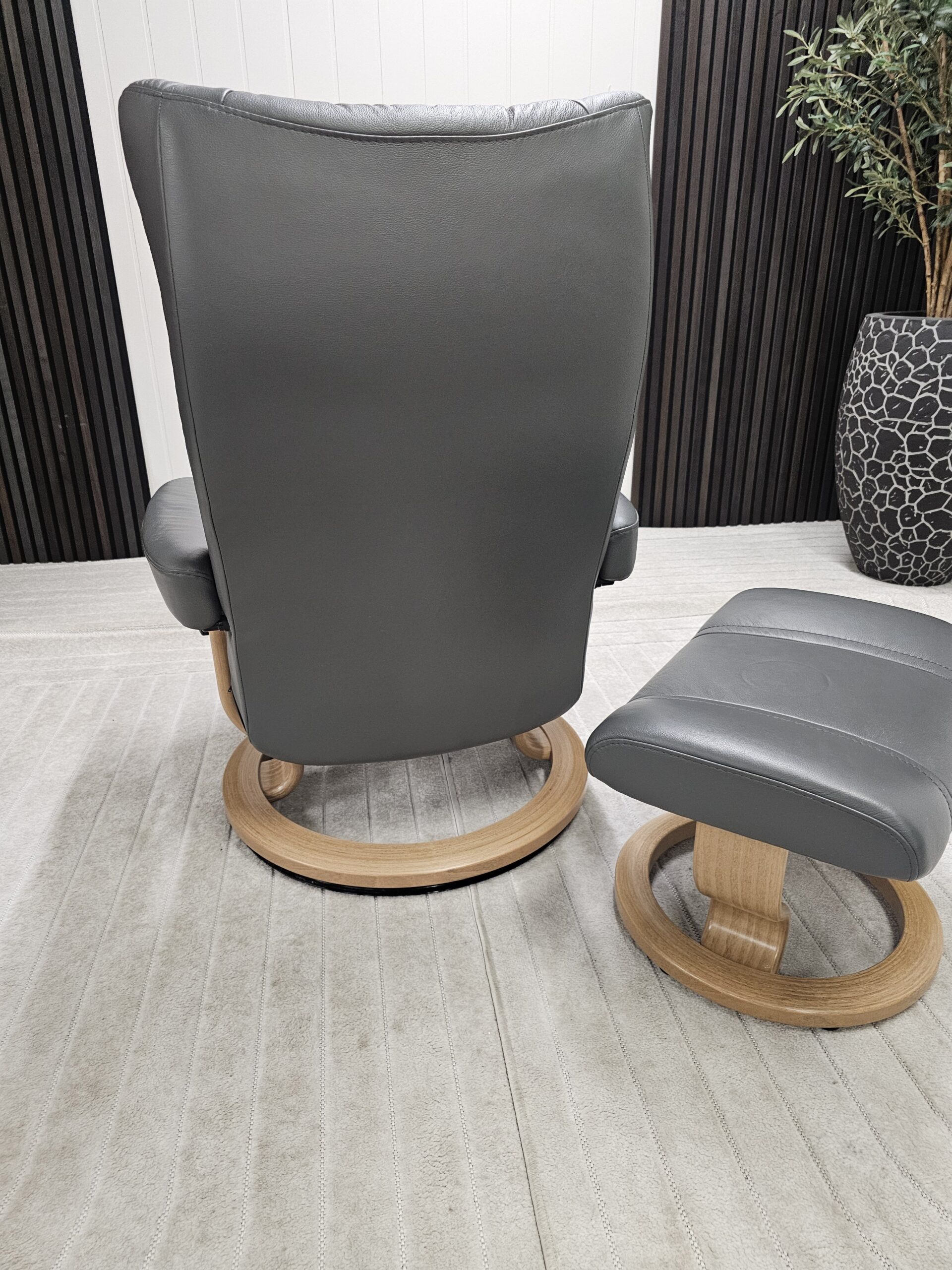 Stressless® Wing Classic lenestol med krakk - Bilde 16