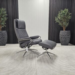 Stressless® Paris Cross lenestol med krakk - Bilde 4