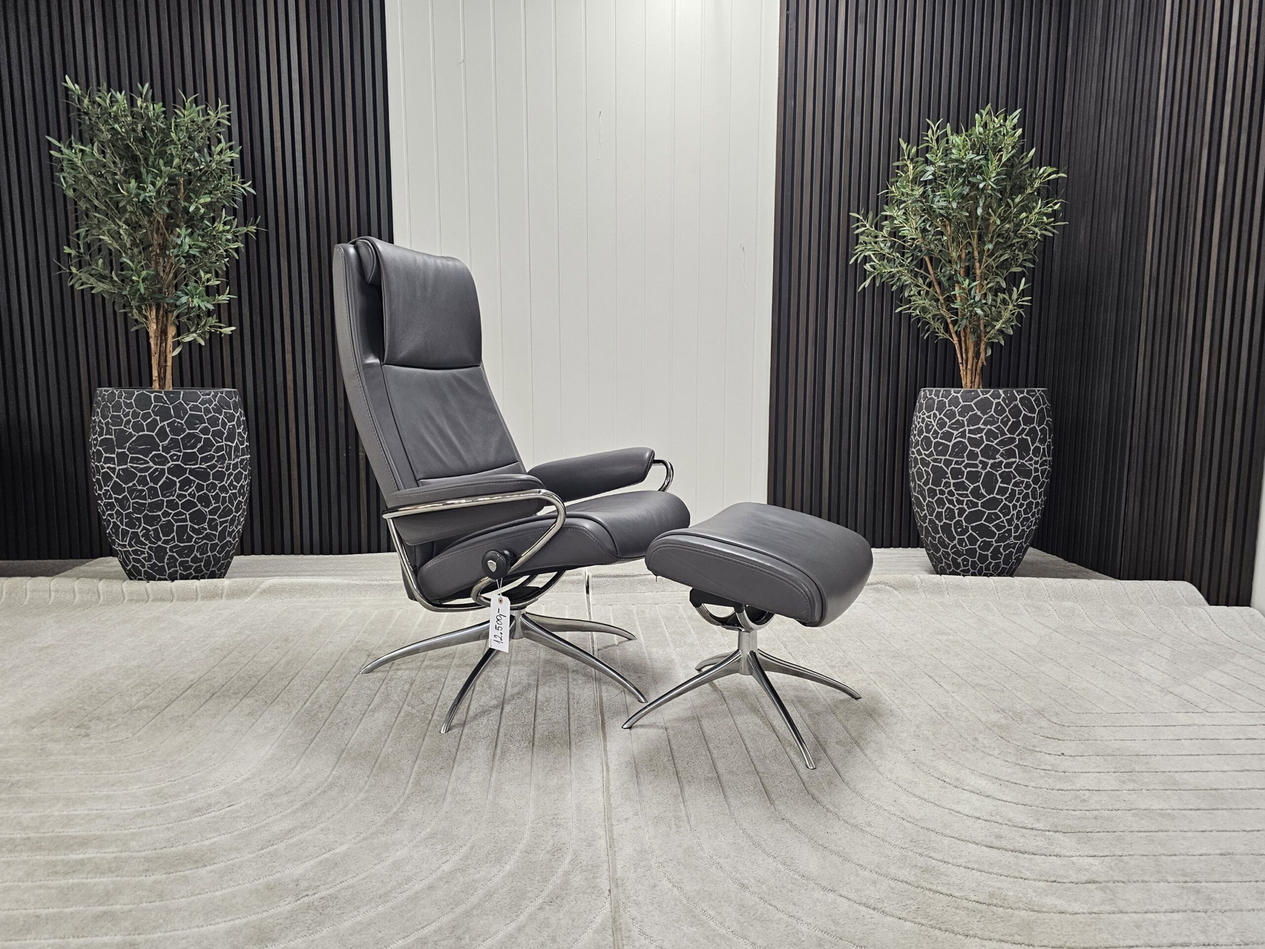 Stressless® Paris Cross lenestol med krakk - Bilde 4