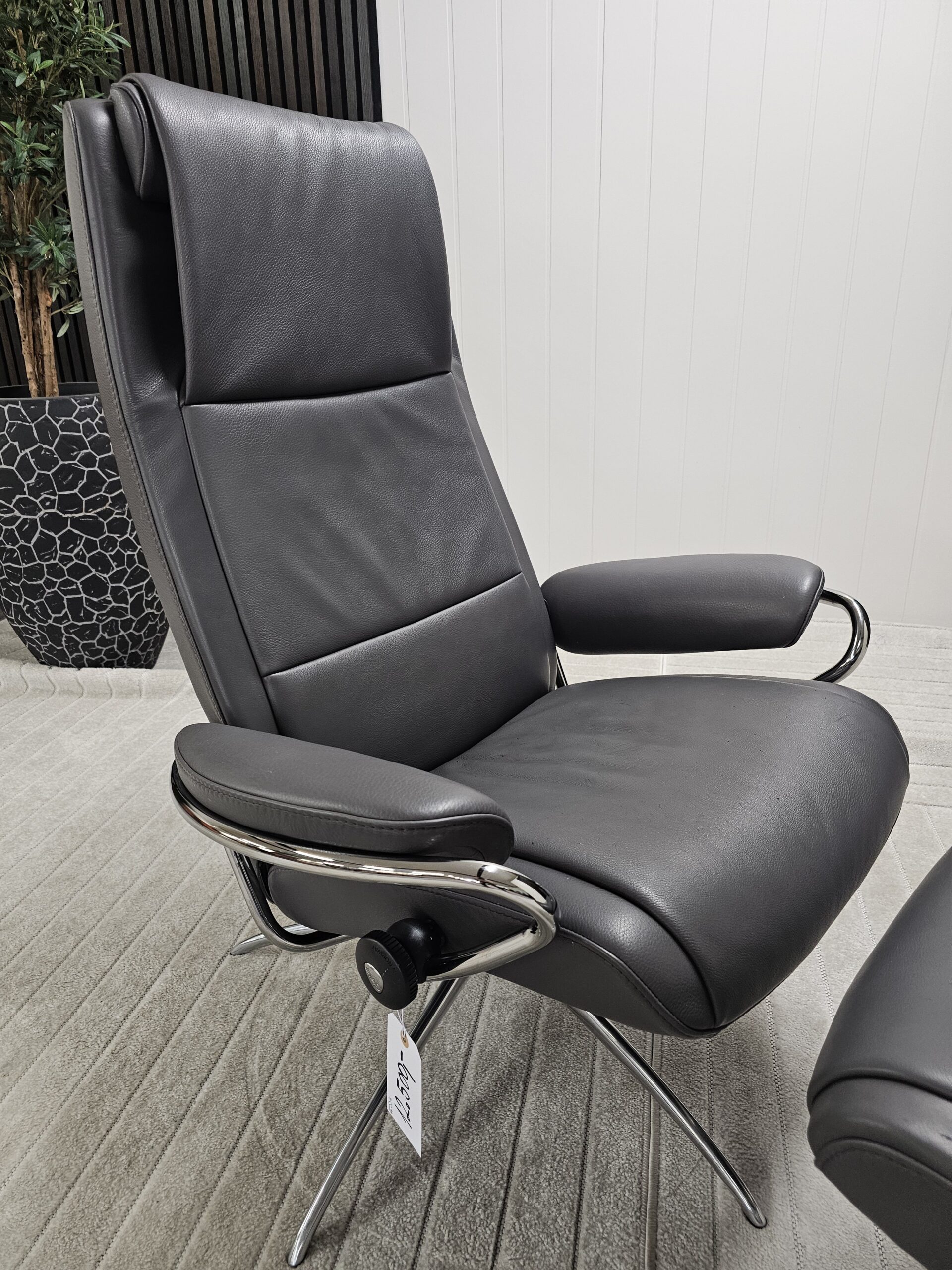 Stressless® Paris Cross lenestol med krakk - Bilde 19