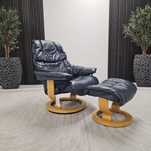 Stressless® Reno Classic (M) lenestol med krakk - Bilde 3