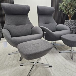 1 stk. Conform Globe lenestol med krakk - Bilde 1