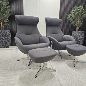 1 stk. Conform Globe lenestol med krakk - Bilde 2