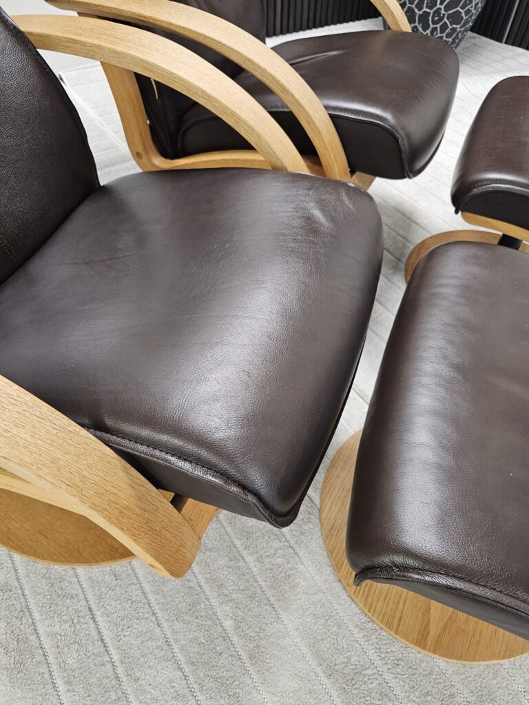 2 stk. Brunstad Delta Swing lenestoler m/krakk