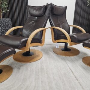 2 stk. Brunstad Delta Swing lenestoler m/krakk - Bilde 1