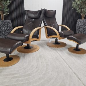 2 stk. Brunstad Delta Swing lenestoler m/krakk - Bilde 2