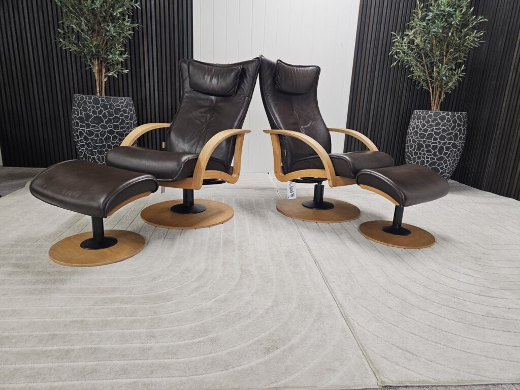 2 stk. Brunstad Delta Swing lenestoler m/krakk