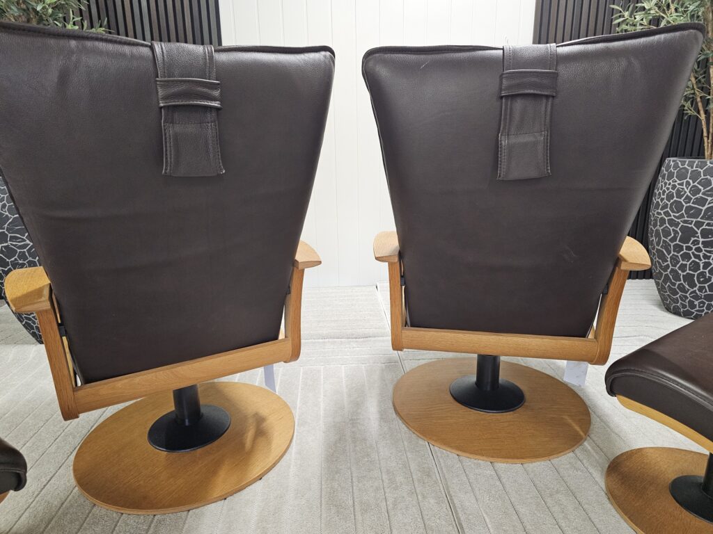 2 stk. Brunstad Delta Swing lenestoler m/krakk