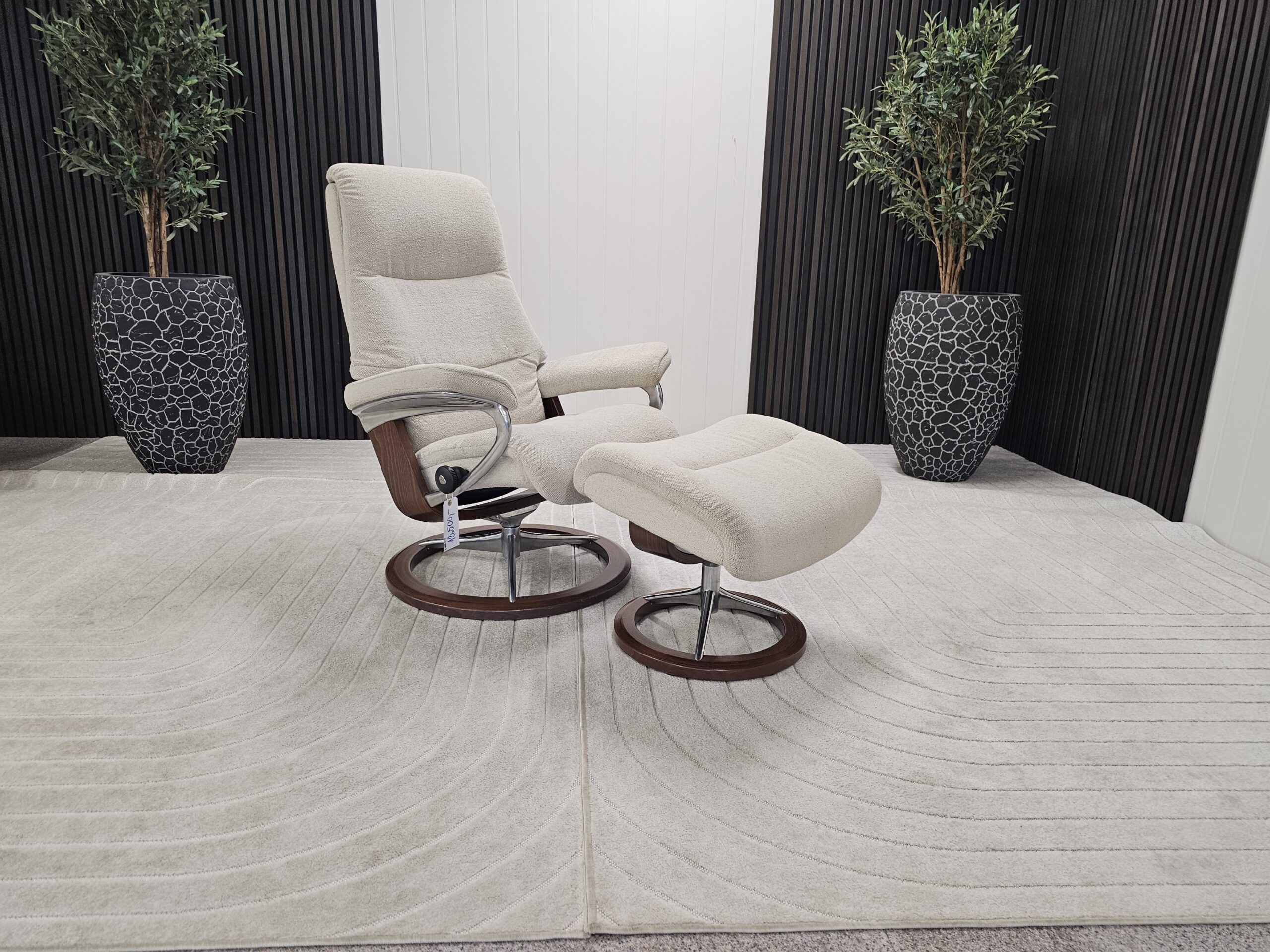 Stressless® View Signature lenestol med krakk - Bilde 3
